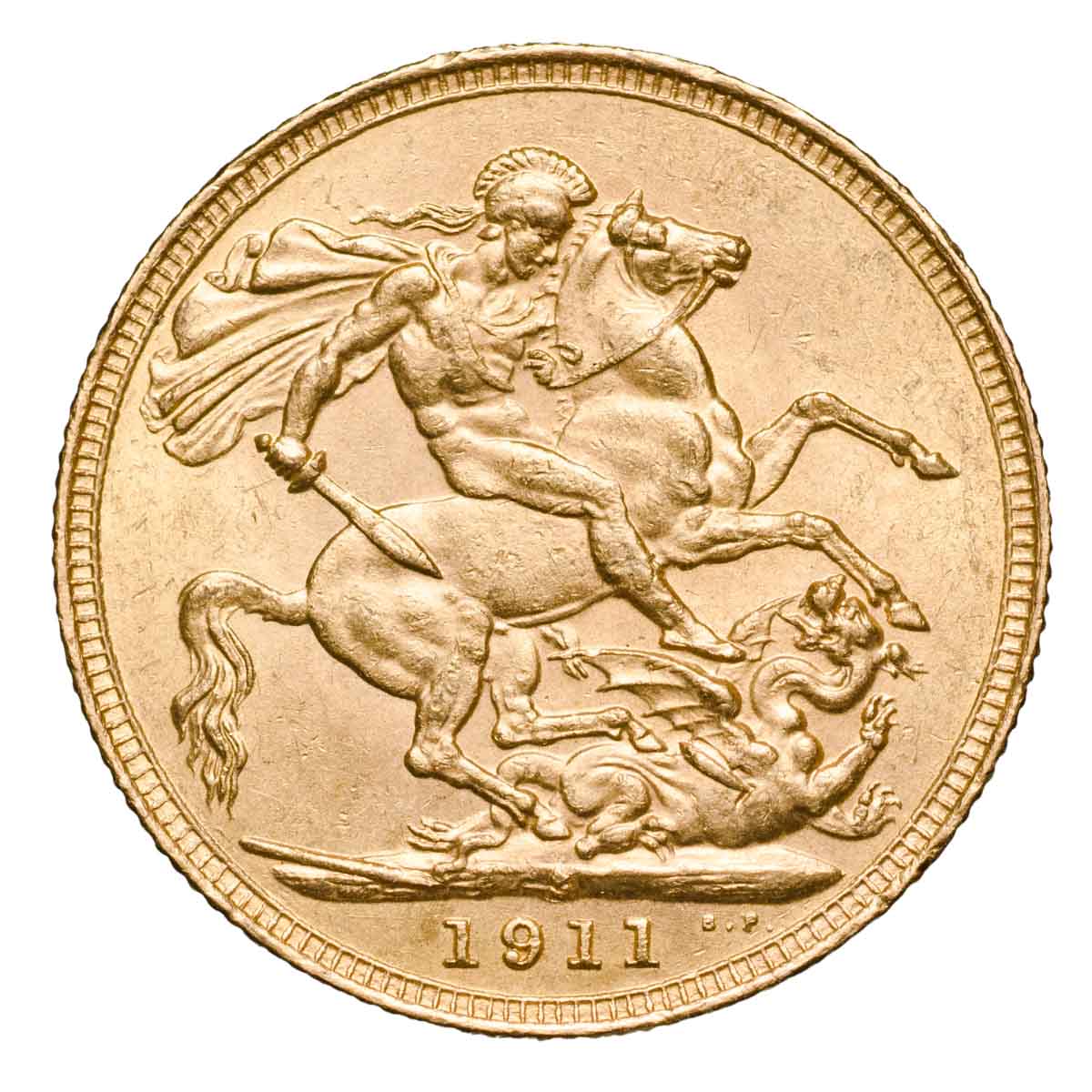 George V 1911 Gold Sovereign Complete 5 Coin Collection Extremely