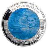 Gustave Eiffel with Mother of Pearl 2023 $25 5oz Silver Proof Coin