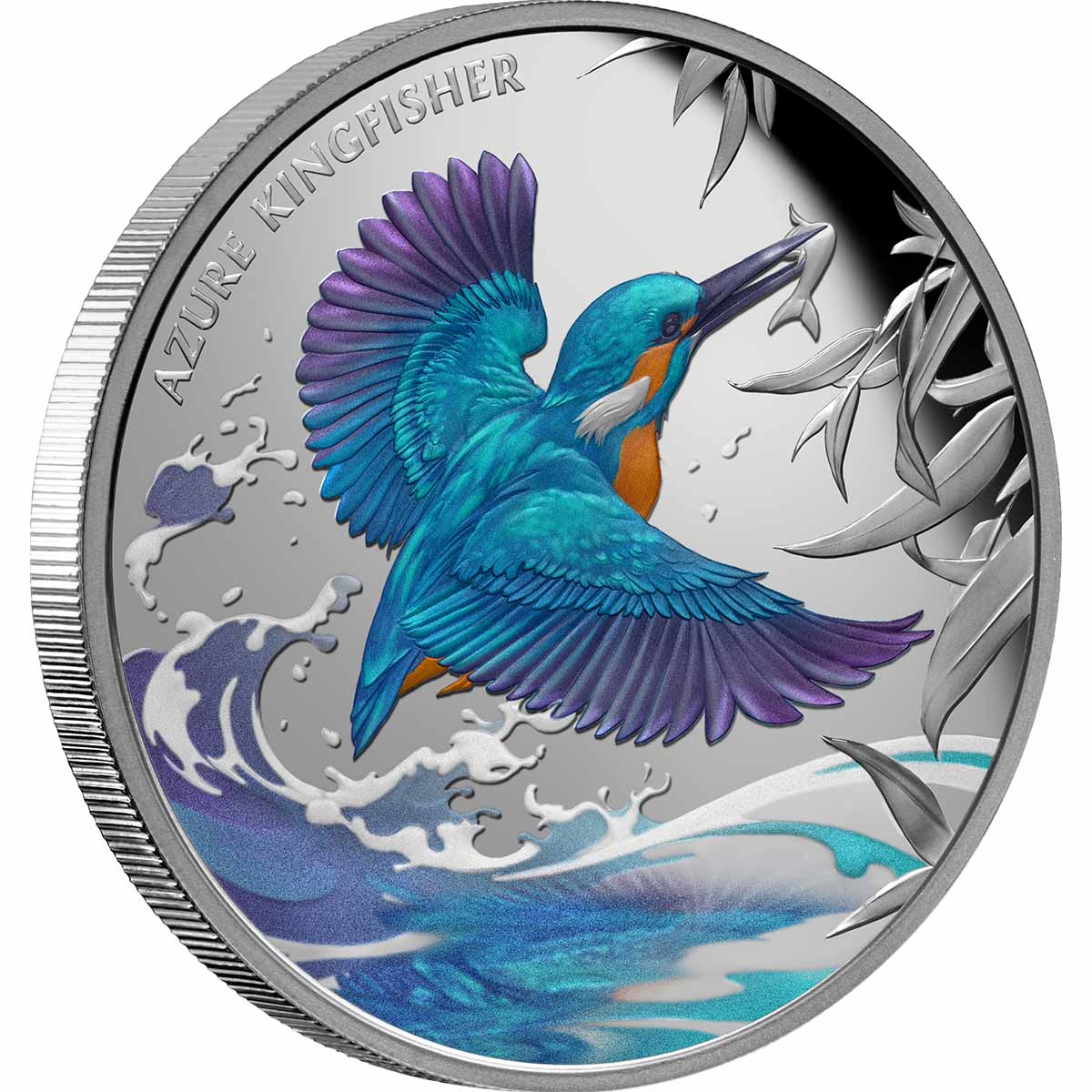 Azure Kingfisher 2023 $1 1oz Silver Proof Coin