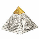 Eye of Providence Pyramid 2023 $5 5oz Silver Antique Coin