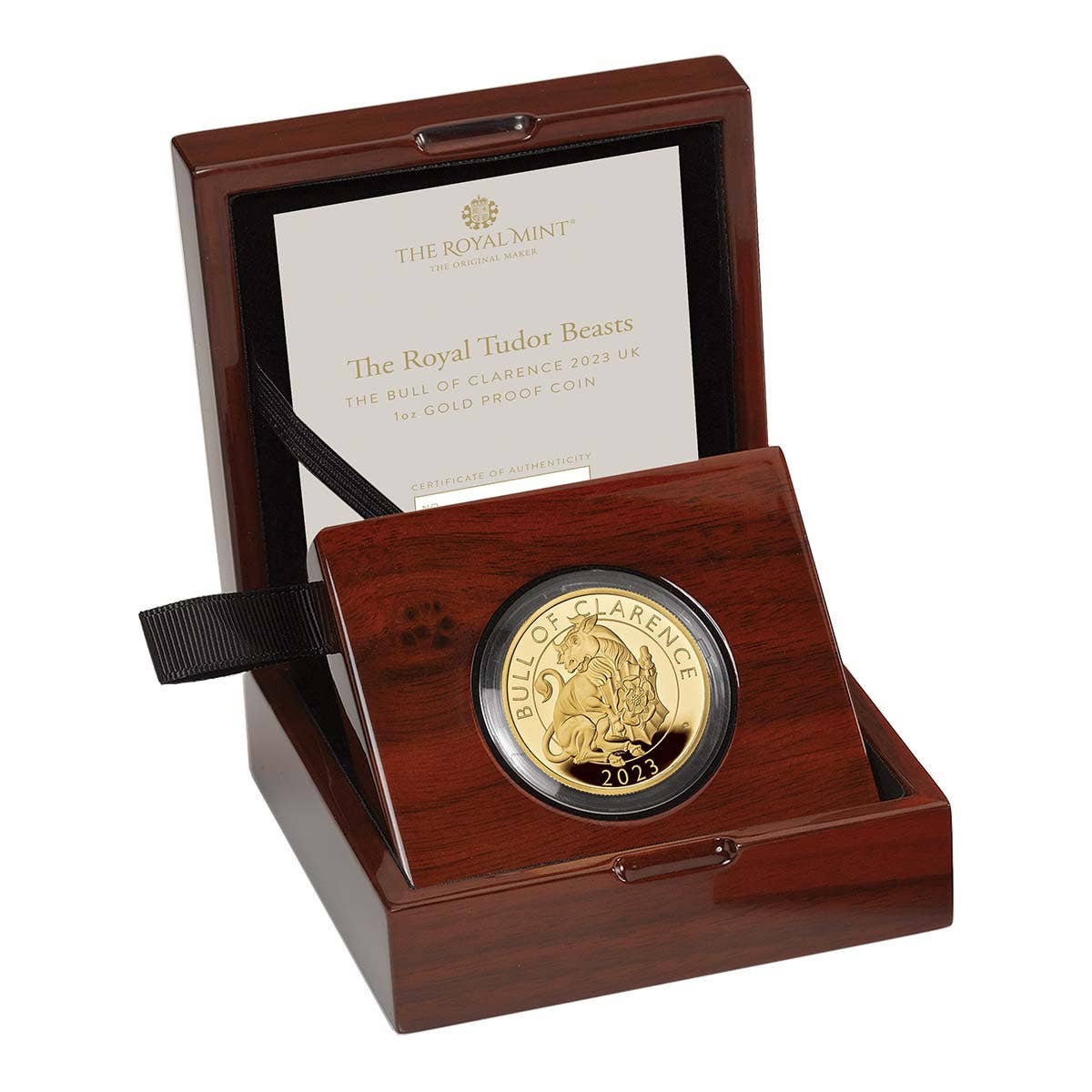 The Royal Tudor Beasts The Bull Of Clarence 2023 UK 1oz Gold Proof Coi ...