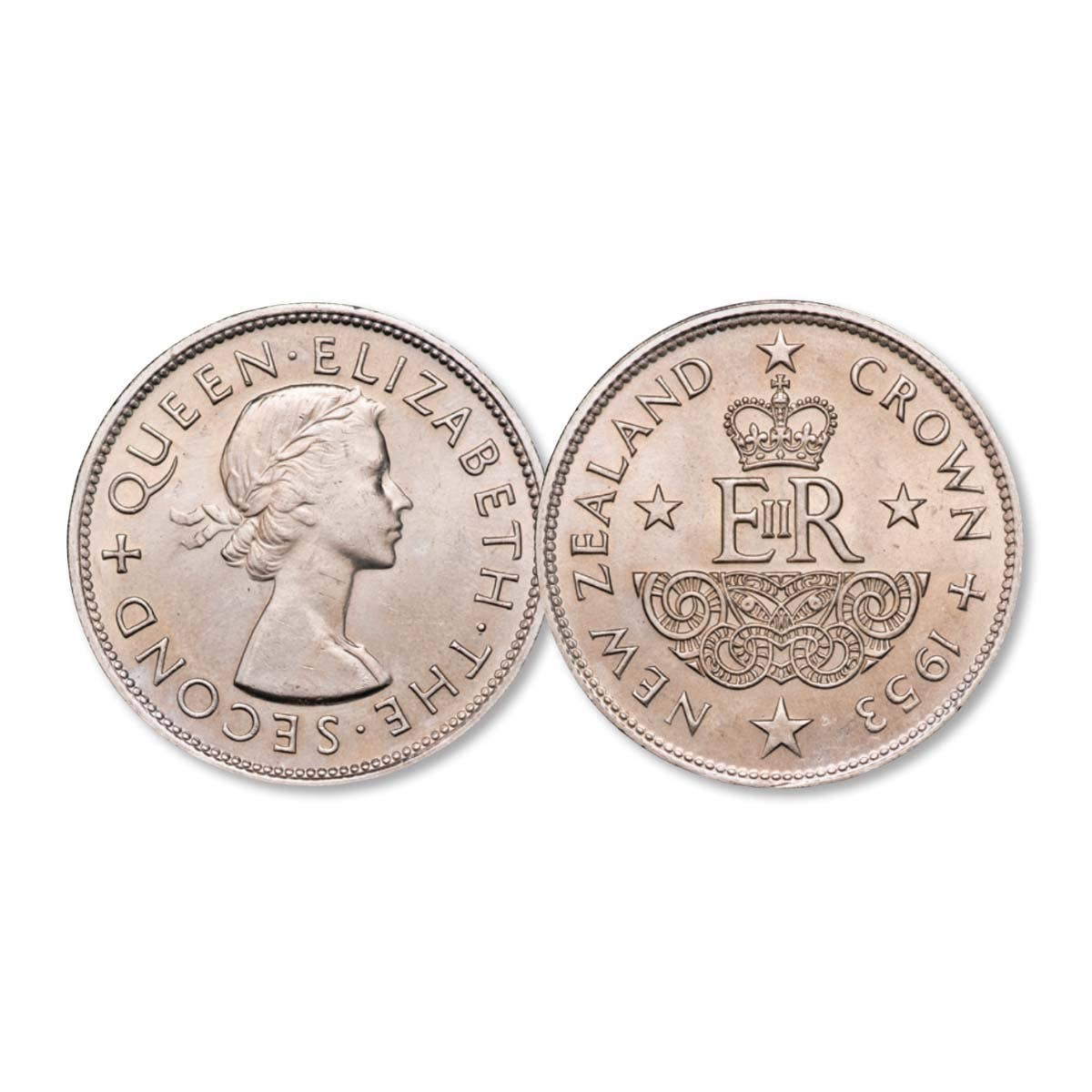 New Zealand 1953 Coronation Crown Choice Uncirculated