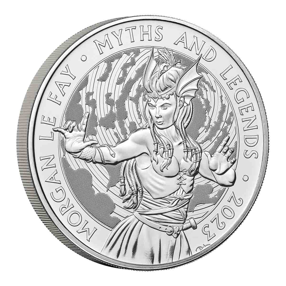 Great Britain Myths and Legends 2023 £5 Morgan Le Fay Cupro-Nickel Brilliant Uncirculated Coin