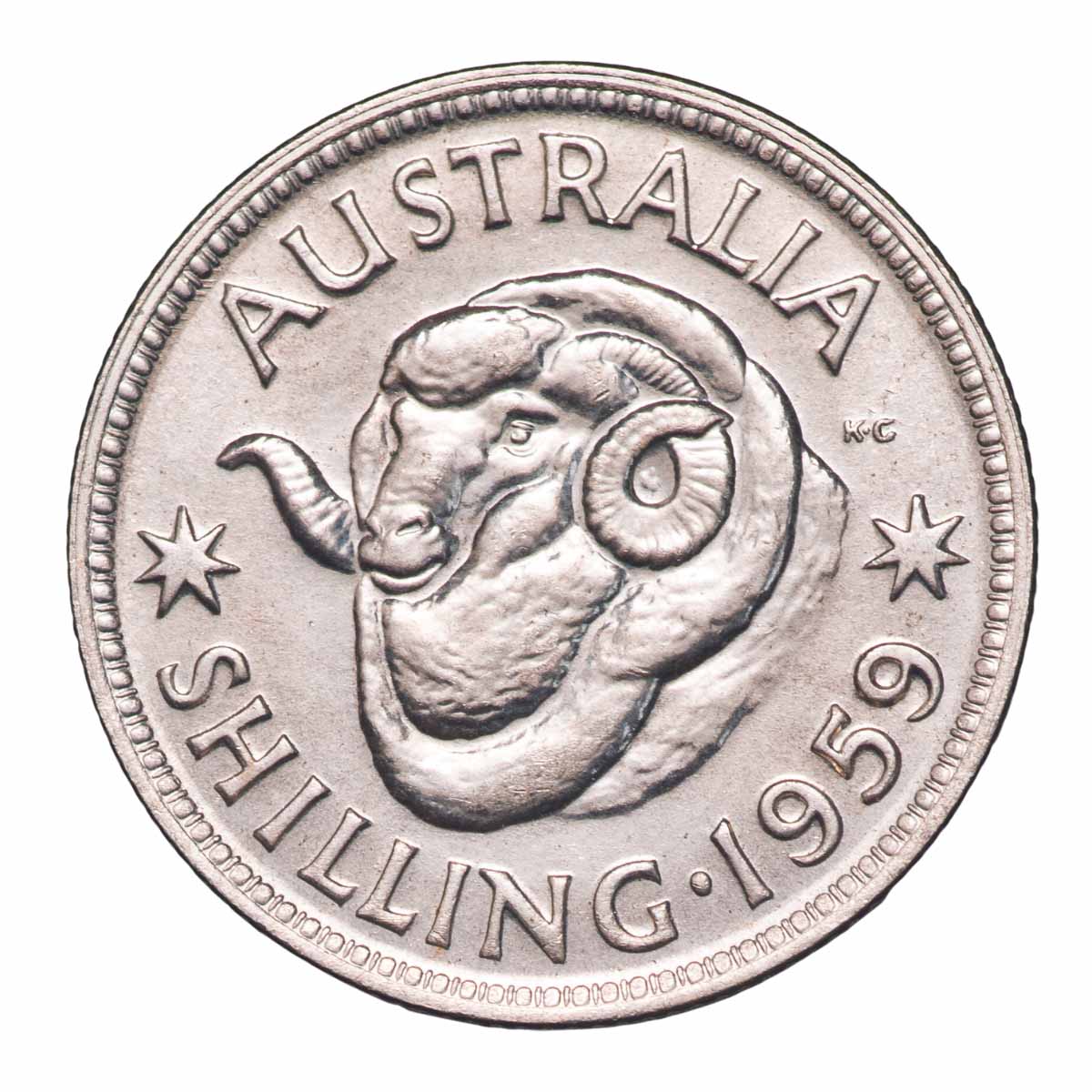 1959 Shilling Gem Uncirculated