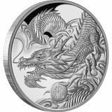 Lunar Year of the Dragon 2024 $1 1oz Silver Proof Coin