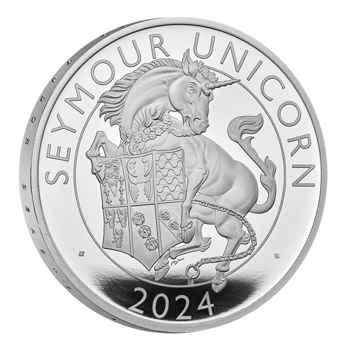 Royal Tudor Beasts The Seymour Unicorn 2024 £2 1oz Silver Proof Coin