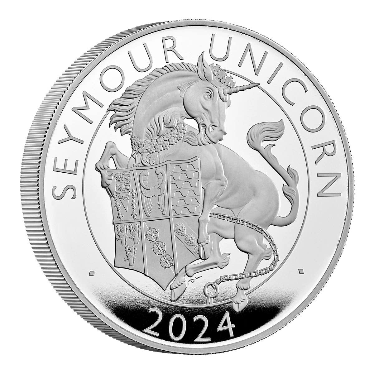 Royal Tudor Beasts The Seymour Unicorn 2024 £10 5oz Silver Proof Coin