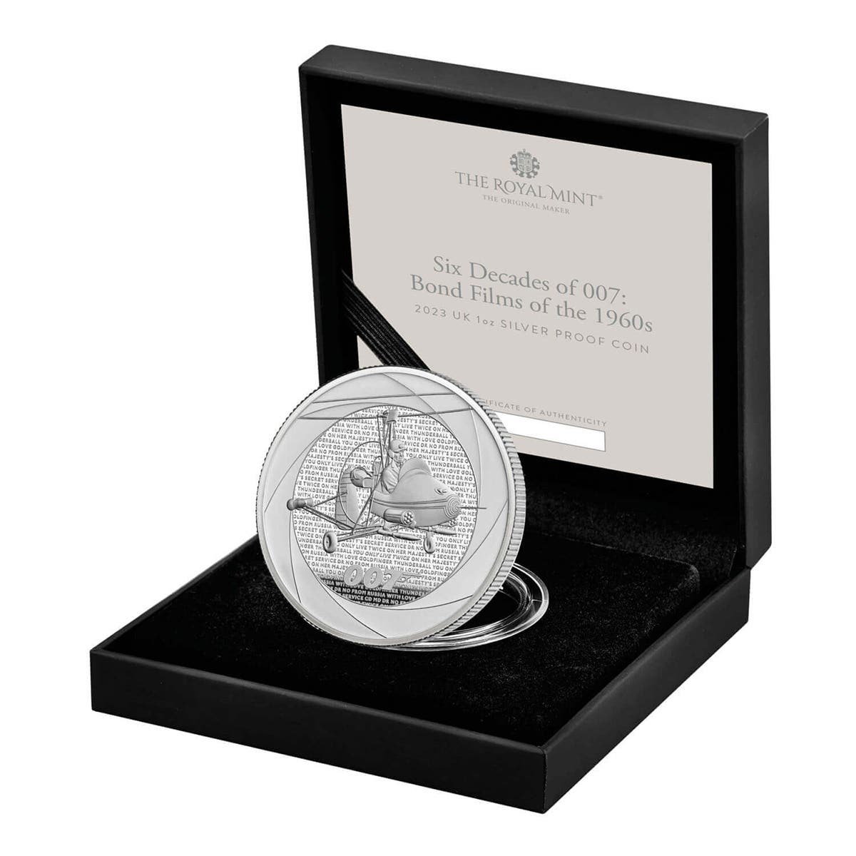 Bond Films of the 60s 2023 £2 1oz Silver Proof Coin