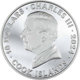 K2 Peaks 2024 $10 Ultra High Relief 2oz Silver Proof Coin