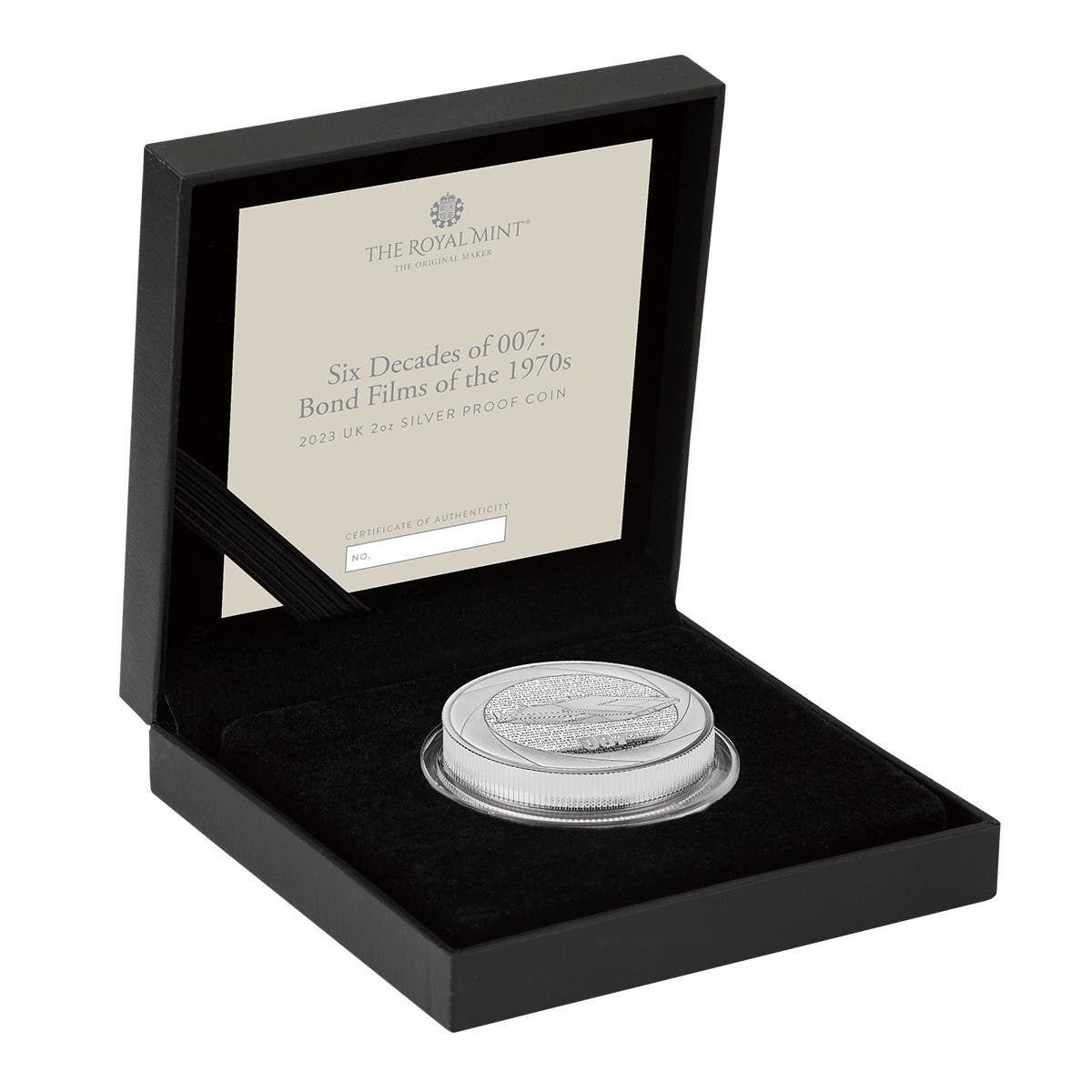 Bond Films of the 70's 2023 £5 2oz Silver Proof Coin