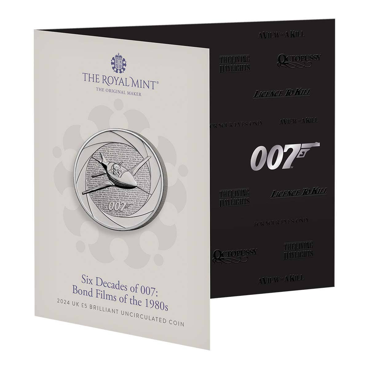 Bond Films of the 80s 2024 £5 Brilliant Uncirculated Coin