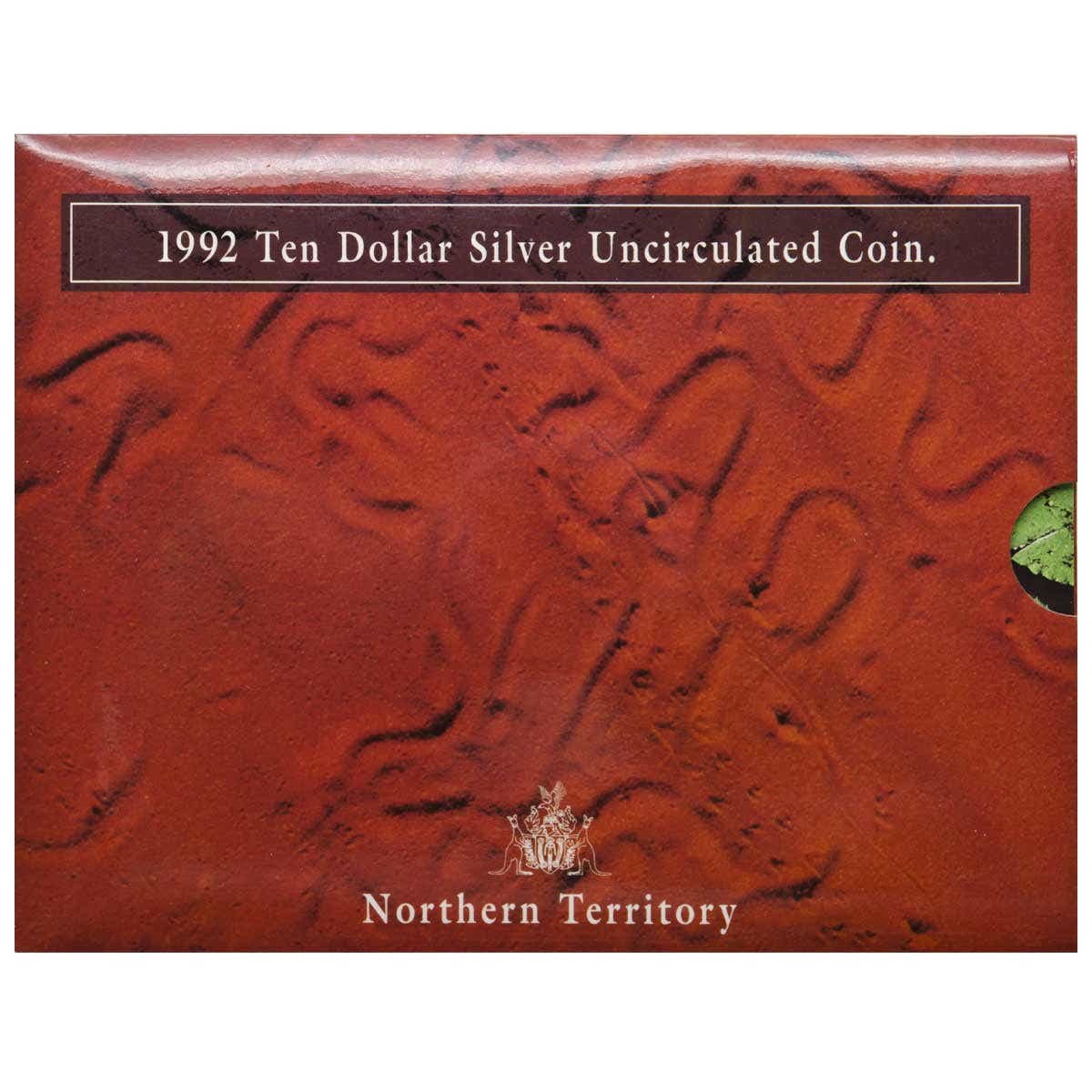 Australia 1992 $10 Northern Territory Silver Uncirculated Coin