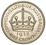 1938 Crown about Uncirculated