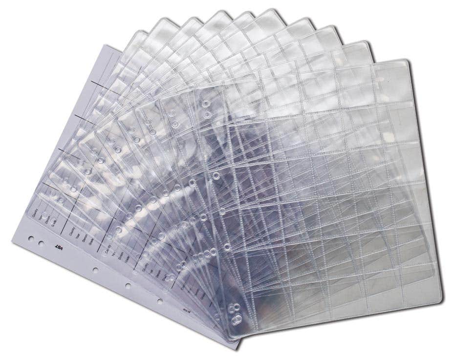 Plastic Coin Pages 20 Pocket  - 10 Pack