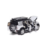 LAND ROVER DEFENDER 110 - 2020 - SATIN INDUS SILVER - 1:18 Scale Diecast Model Car