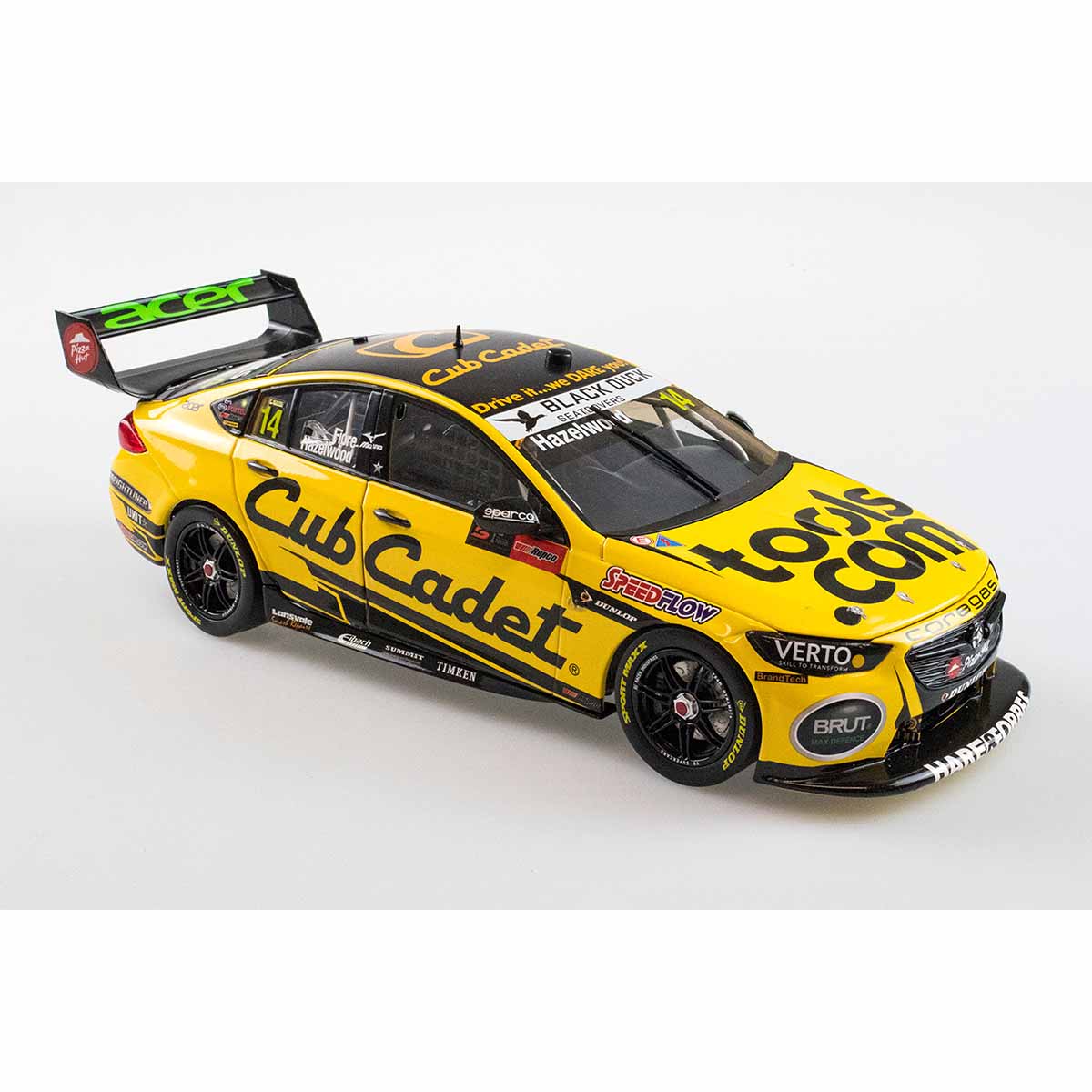 HOLDEN ZB COMMODORE - BJR  CUB CADET MOWERS - HAZELWOOD/FIORE #14 - 2021 Bathurst 1000 - 1:18 Scale Diecast Model Car