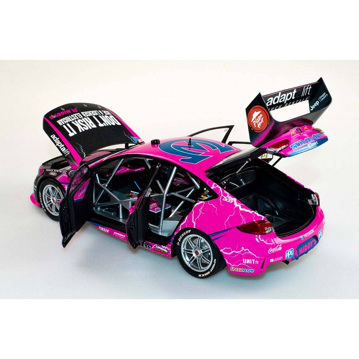 HOLDEN ZB COMMODORE - BJR - BRYCE FULLWOOD #14 Middy's Electrical - Beaurepairs Melbourne 400 Race 6 - 1:18 Scale Diecast Model Car