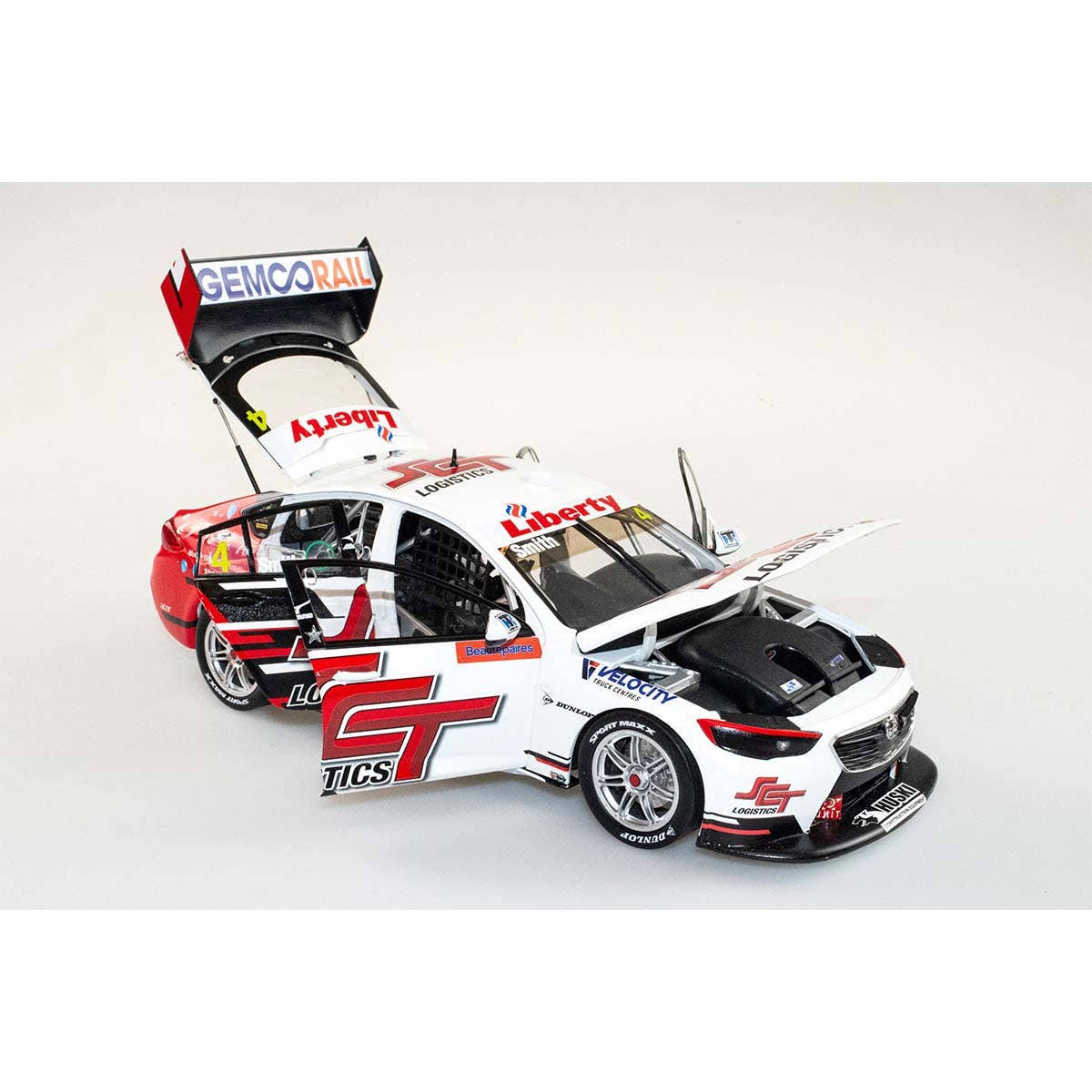 HOLDEN ZB COMMODORE - BJR - JACK SMITH #4 SCT Logistics - Beaurepairs Melbourne 400 Race 6 - 1:18 Scale Diecast Model Car