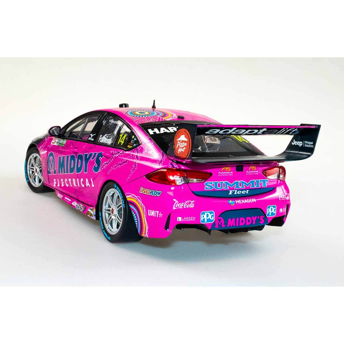 HOLDEN ZB COMMODORE - BJR - FULLWOOD #14 Middy's Electrical - Merlin Darwin Triple Crown - Race 18 - 1:43 Scale Diecast Model Car