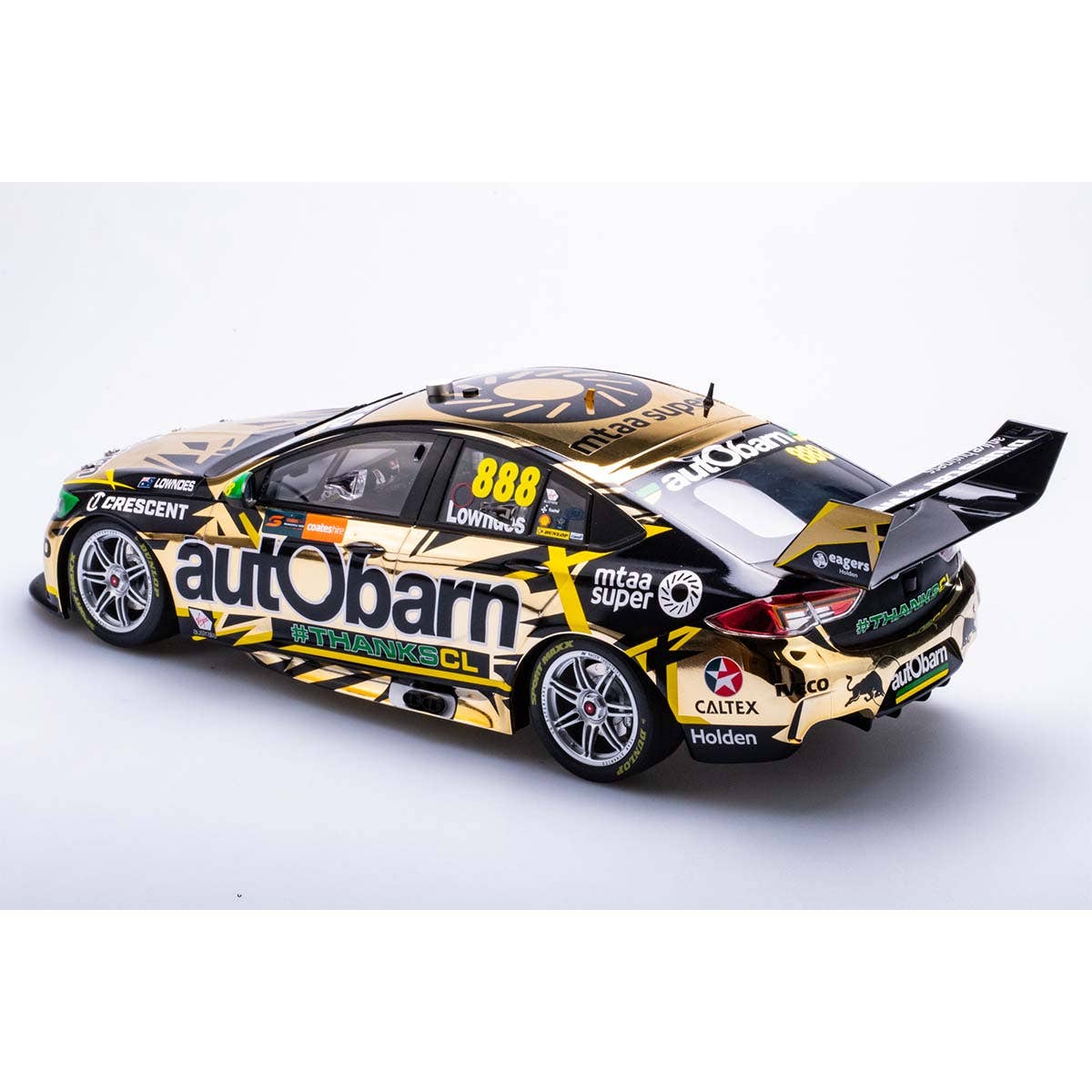 HOLDEN ZB COMMODORE AUTOBARN LOWNDES RACING #888 - LOWNDES - 2018 NEWCASTLE 500 "LOWNDES FINAL RACE" - 1:43 Scale Diecast Model Car