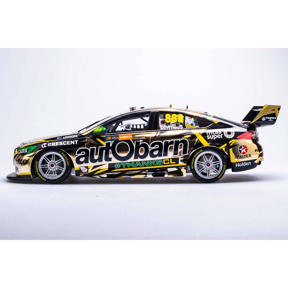 HOLDEN ZB COMMODORE AUTOBARN LOWNDES RACING #888 - LOWNDES - 2018 NEWCASTLE 500 "LOWNDES FINAL RACE" - 1:43 Scale Diecast Model Car