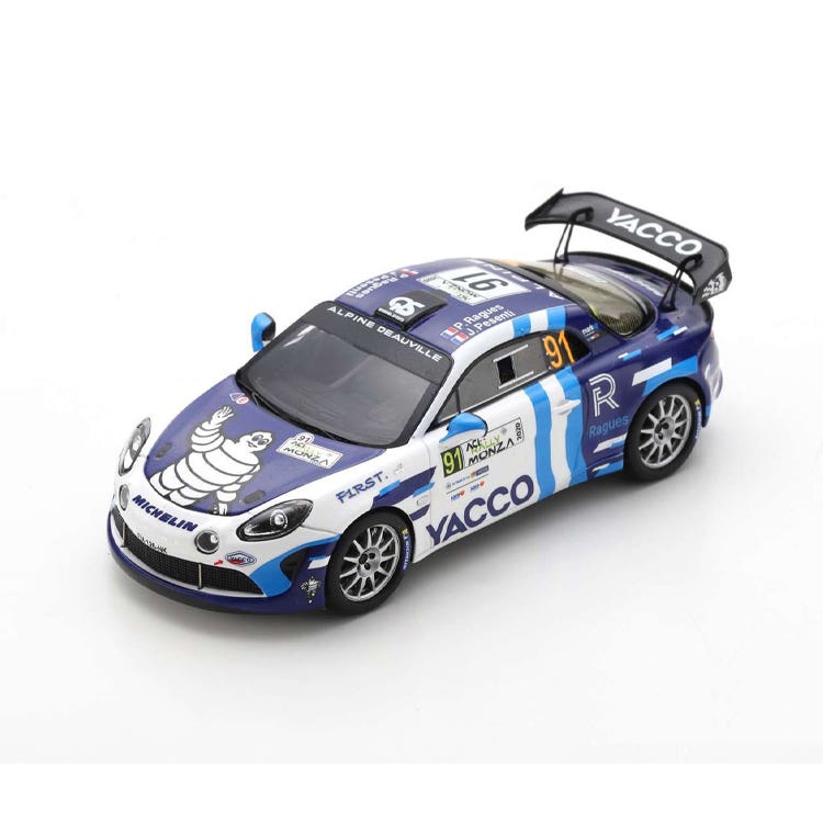 Alpine A110 Rally RGT - 2020 Rally Monza / 1st in RGT - #91 Ragues / Pesenti - 1:43 Model Car