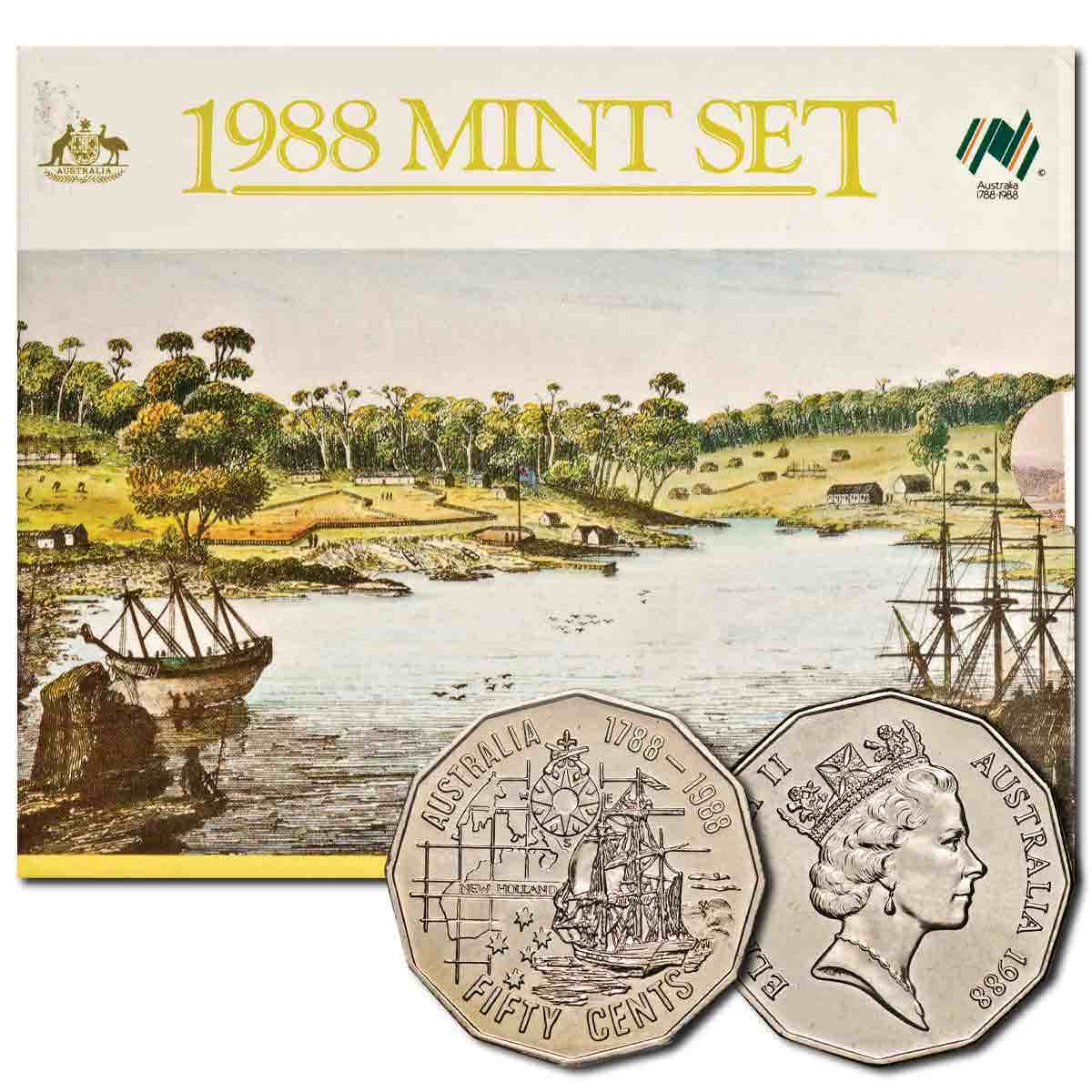 Australia Bicentennial 1988 8-Coin Mint Set – Downies Collectables