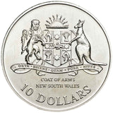 1987 $10 New South Wales Silver Uncirculated Coin