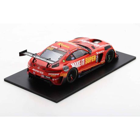 Mercedes-AMG GT3 No.888 Supercheap Auto Racing - 5th Bathurst 12H 2023 - S. van Gisbergen - B. Feeney - M. Gotz - 1:18 Scale Resin Model Car