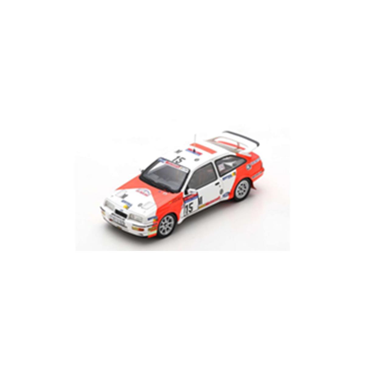 Ford Sierra RS Cosworth No.15 7th Tour de Corse Rallye de France 1987 - C. Sainz - A. Boto - 1:43 Scale Resin Model Car