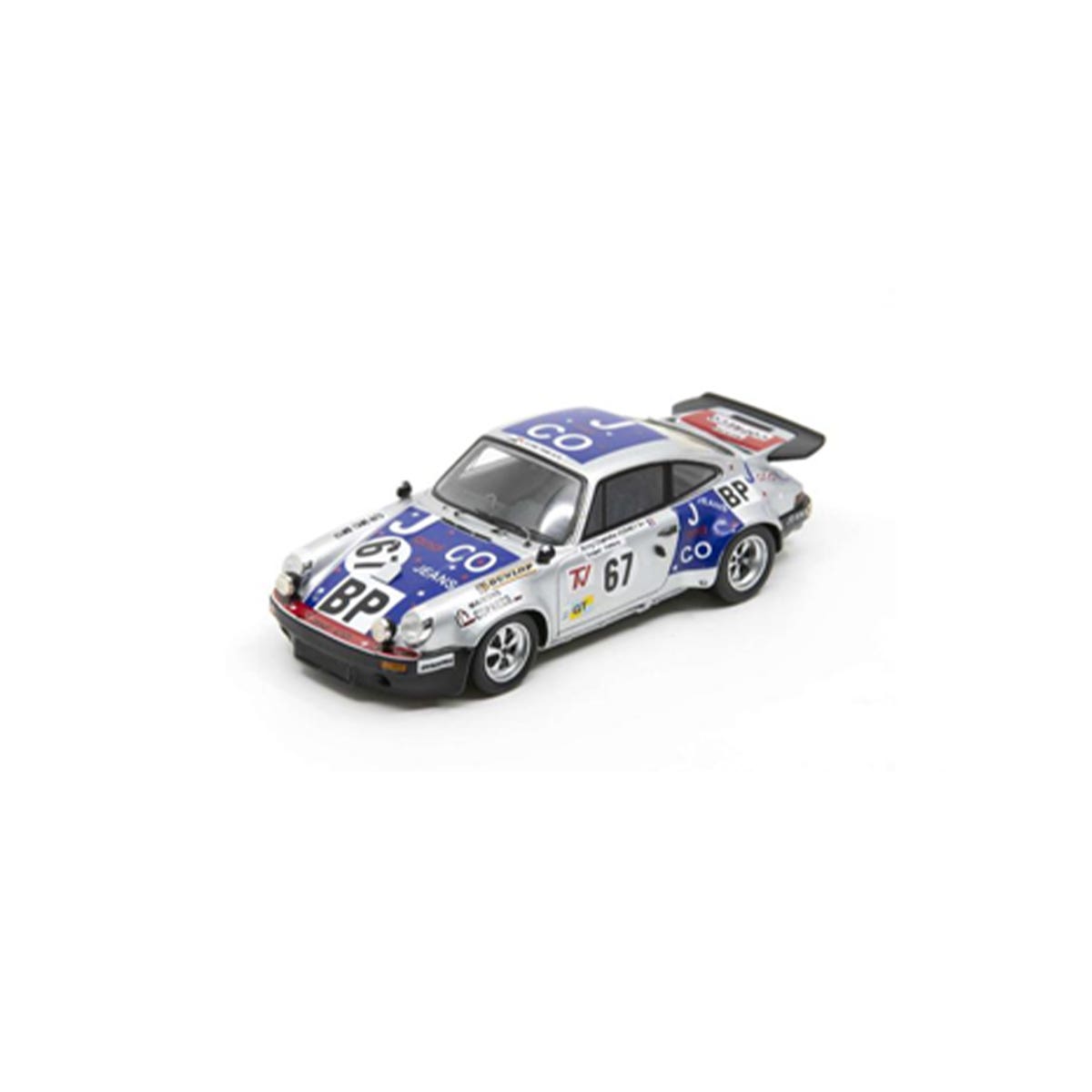 Porsche 911 RS 3.0 No.67 11th 24H Le Mans 1975 - A-C. Verney -Y. Fontaine - C. Tarnaud - 1:43 Scale Resin Model Car