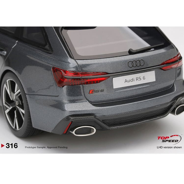 Audi RS 6 Avant Carbon Black Edition - 2020 - Daytona Grey - 1:18 Model Car