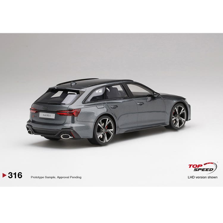 Audi RS 6 Avant Carbon Black Edition - 2020 - Daytona Grey - 1:18 Model Car