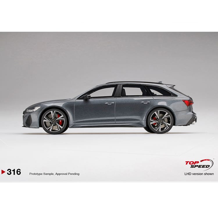 Audi RS 6 Avant Carbon Black Edition - 2020 - Daytona Grey - 1:18 Model Car