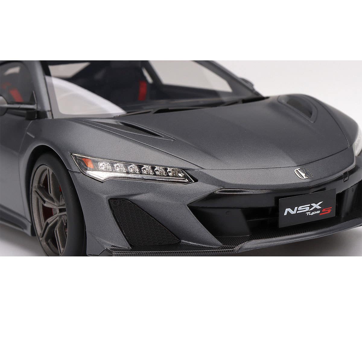 Honda NSX Type S 2022 Gotham Gray Matte - 1:18 Scale Resin Model Car