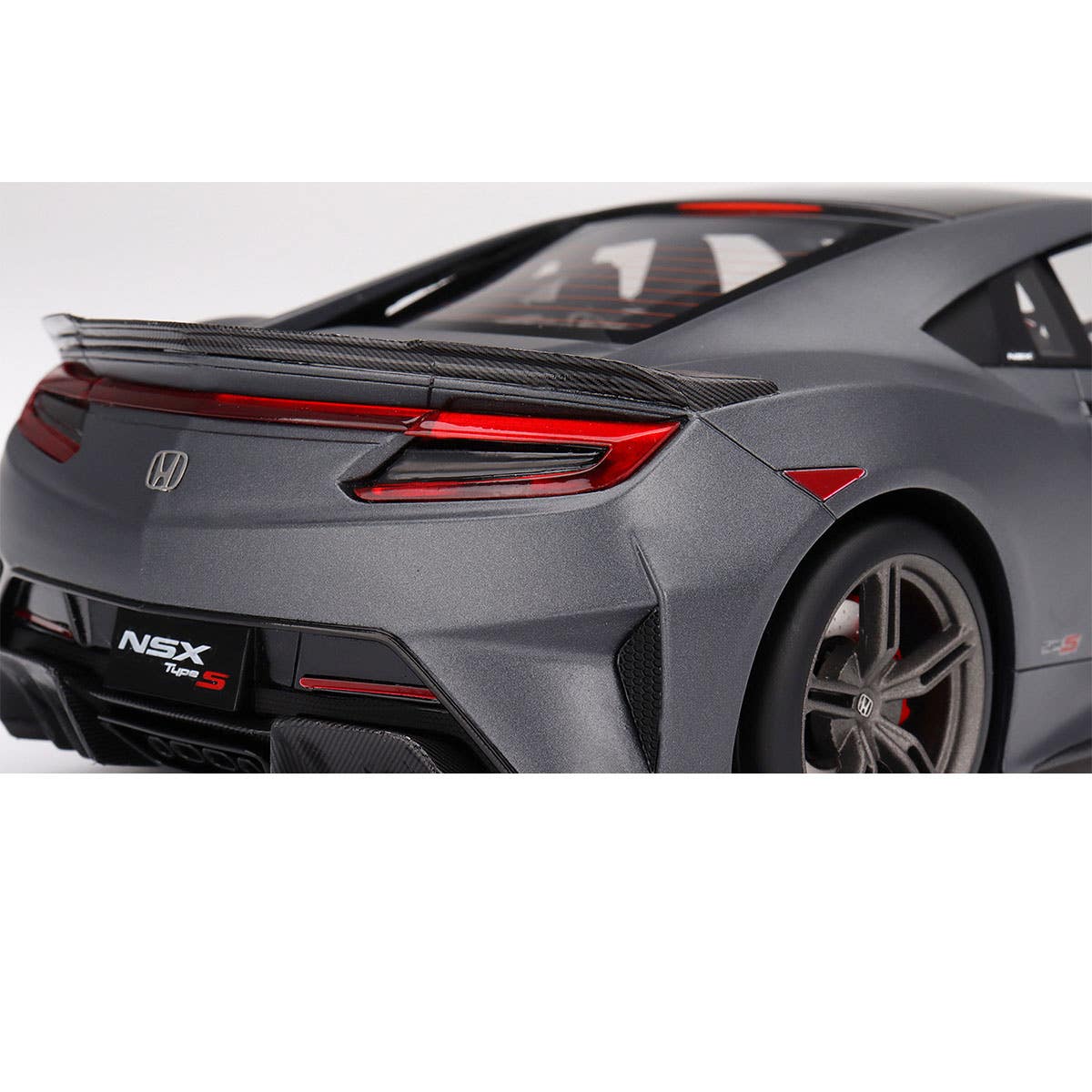 Honda NSX Type S 2022 Gotham Gray Matte - 1:18 Scale Resin Model Car